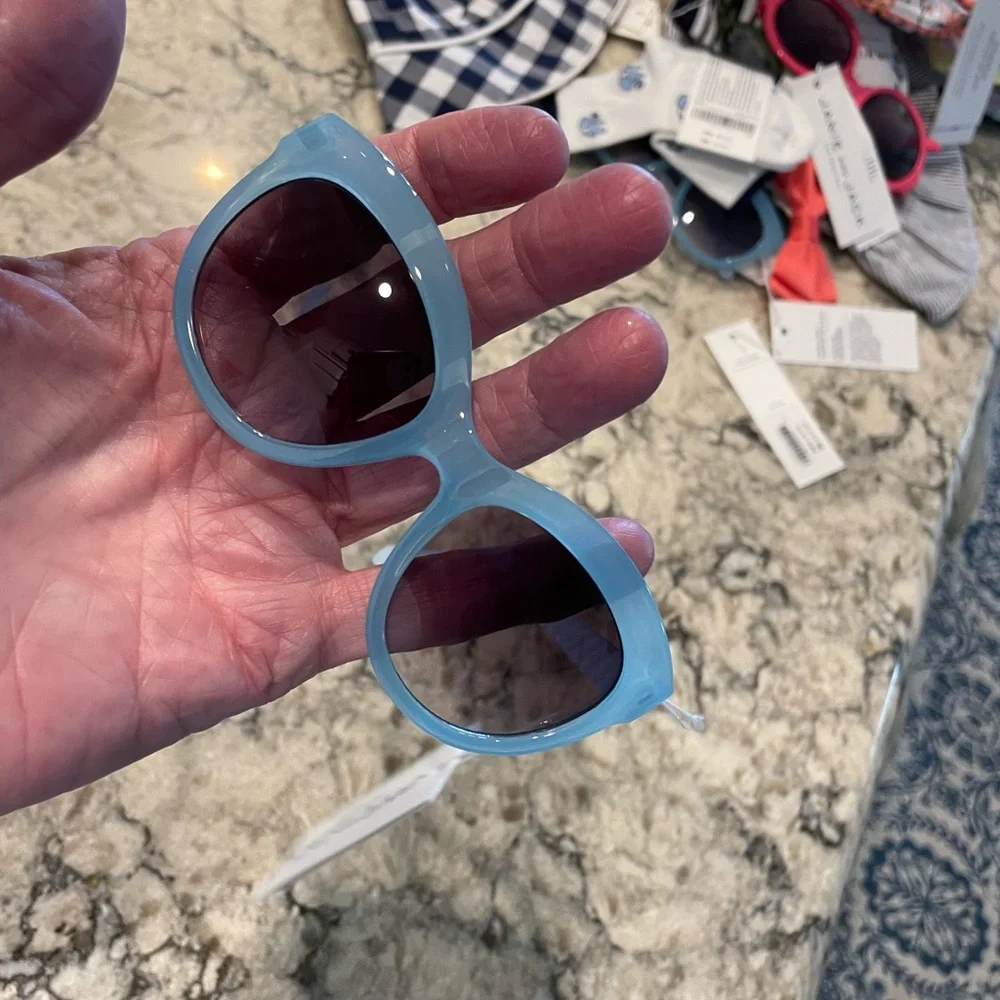 Janie and Jack Blue Striped Sunglasses